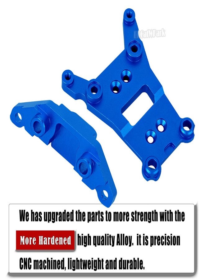 BRCatWPark Carbon Fibre Chassis Brace Upgrades Part for 1/10 Rustler 4WD (VXL)/Slash 4X4 LCG(VXL),RC Aluminum Chassis Brace Kit Hops Up, Replace Part#6730,Navy Blue - Image 5